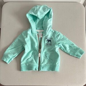 6M Carter's Mint Safari Adventure Hoodie